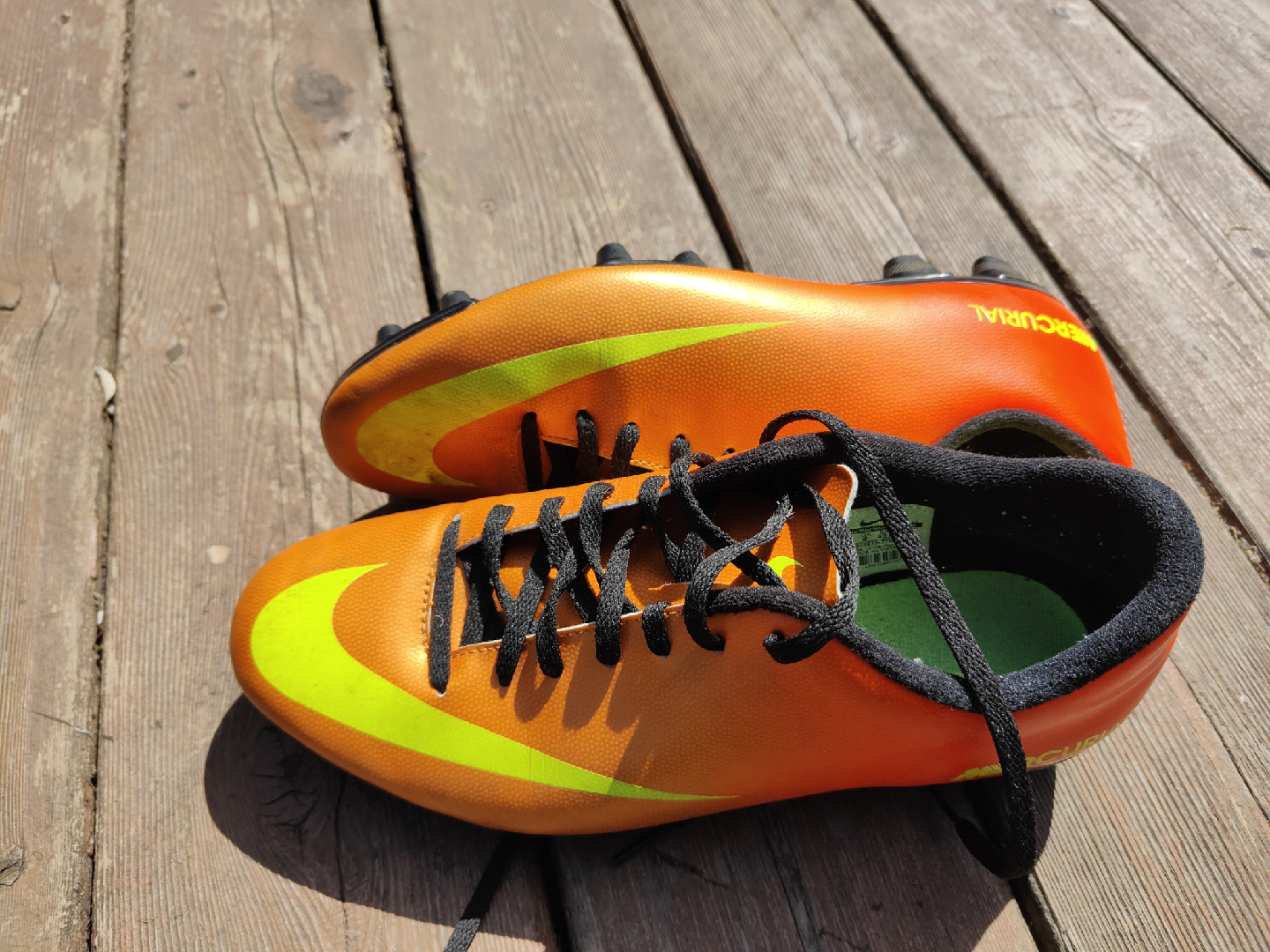 Nike Mercurial Soccer Cleats, Orange/Yellow