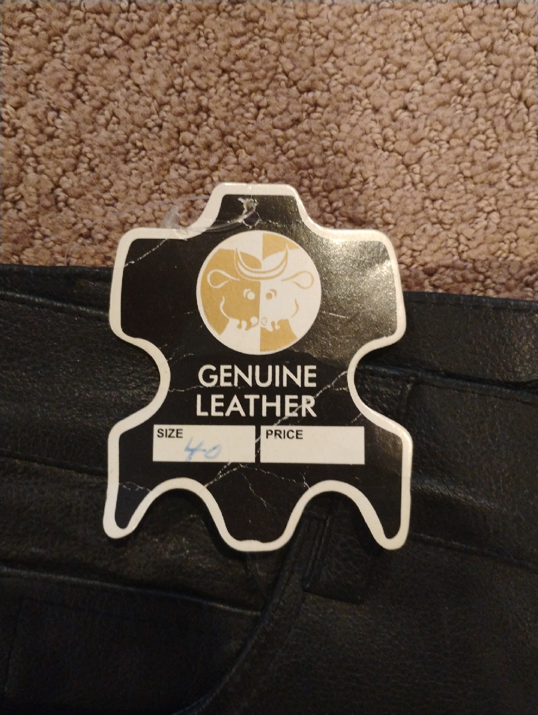 Genuine Leather Pants - Size 40 - photo 2
