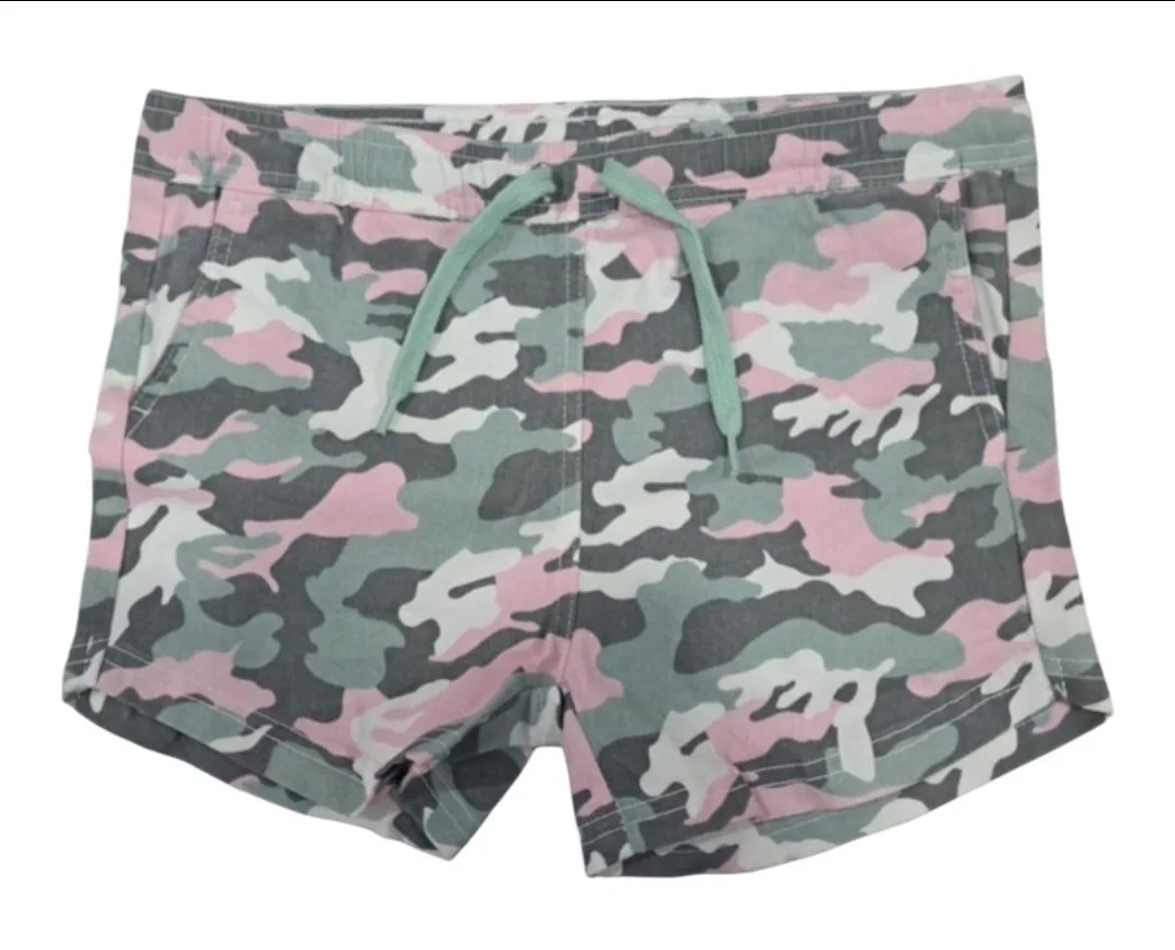 Camo Shorts - Green, Grey, Pink, & White thumbnail