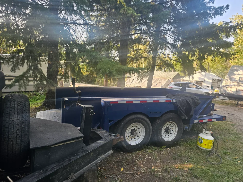 Blue Utility Trailer