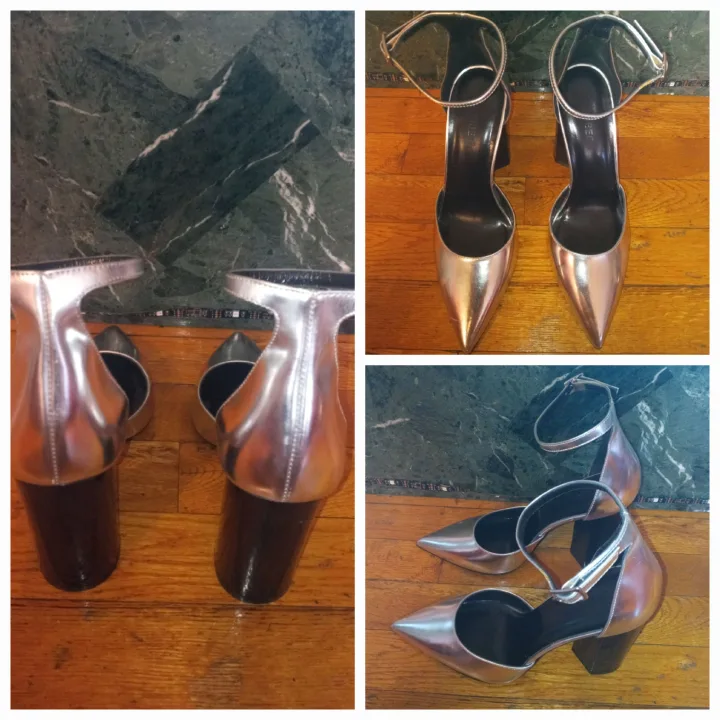 Silver Narrow Heels thumbnail