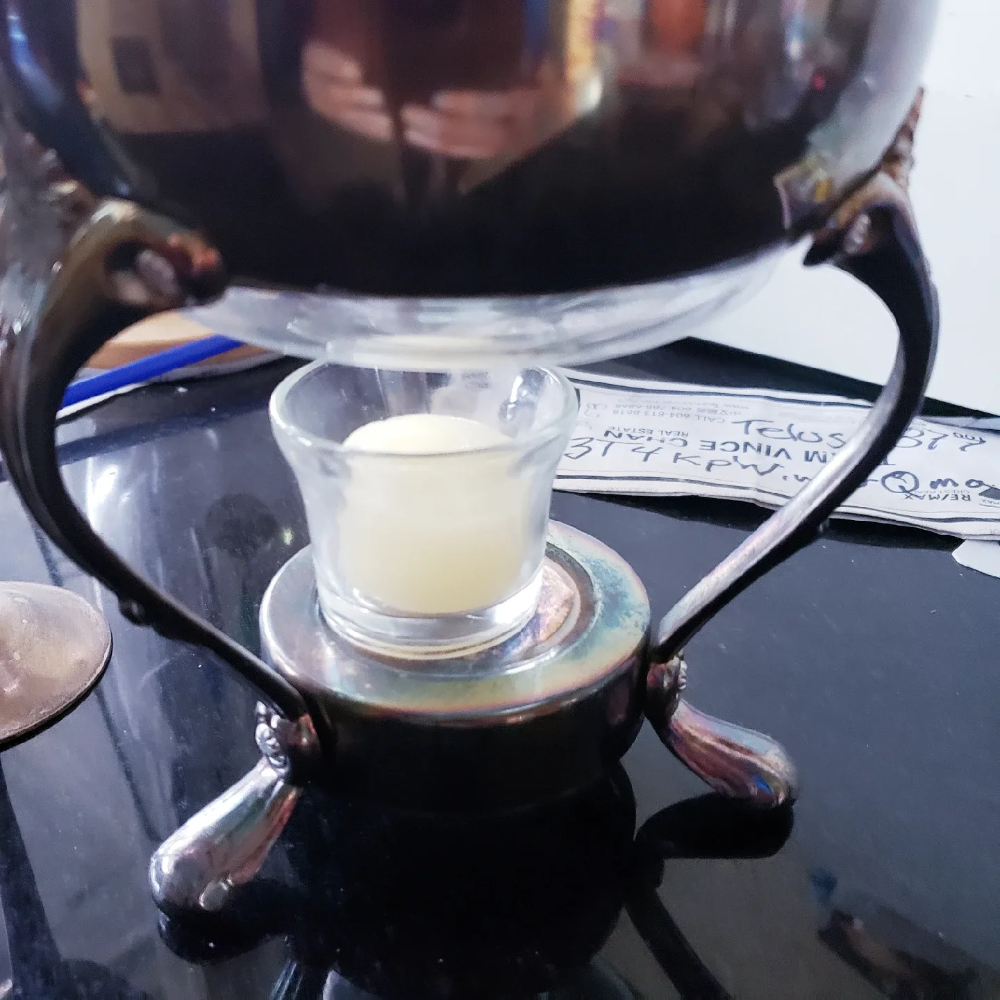 Silver Plated Wine Goblets and Glass Carafe image indicator(4)