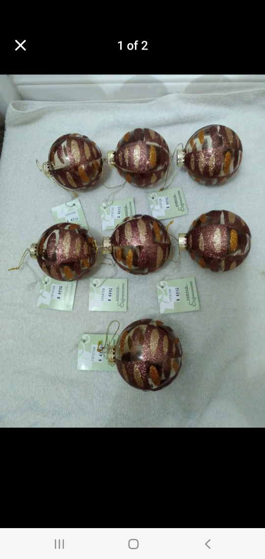 (New) Christmas glass balls