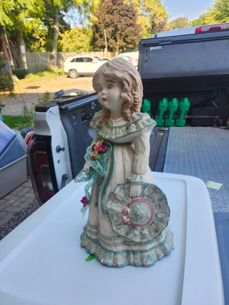 Vintage Ceramic Girl Figurine image indicator(2)