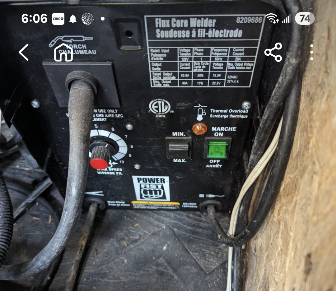 Power Fist Flux Core Welder
