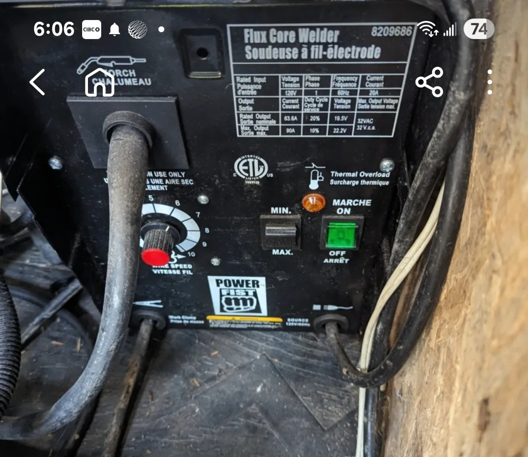 Power Fist Flux Core Welder