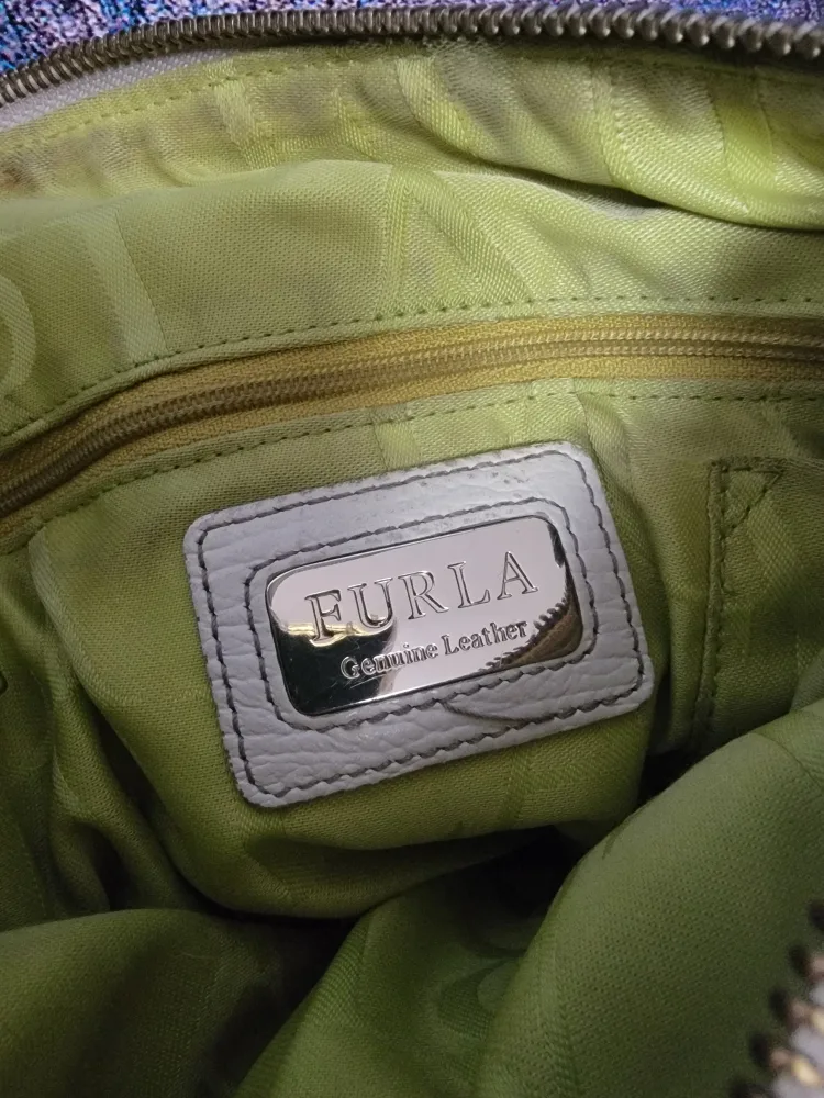 Furla Genuine Leather White Handbag image indicator(3)