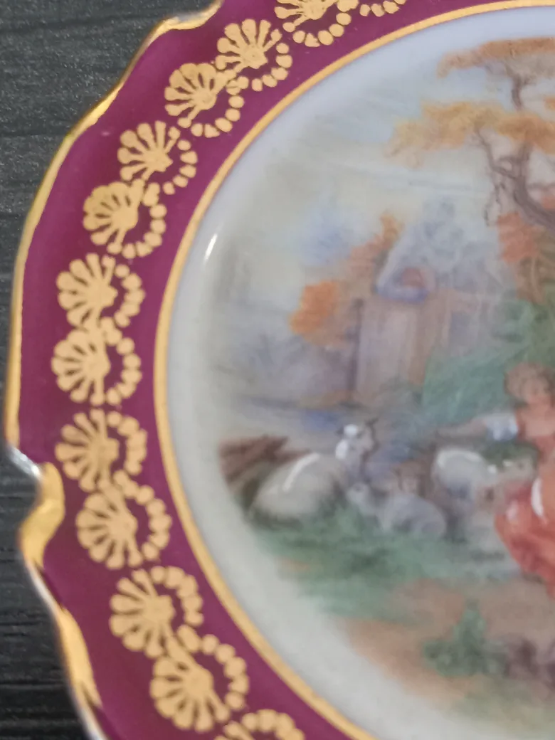Decorative Plate with Pastoral Scene image indicator(8)