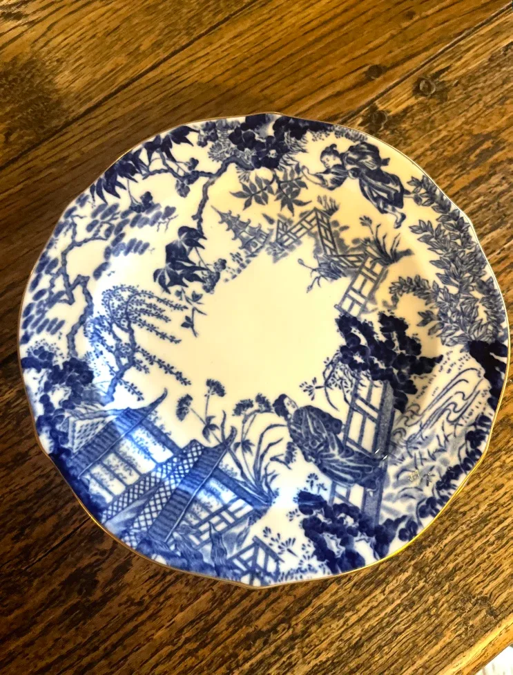 Vintage Royal Crown Derby Blue Mikado Set image indicator(2)