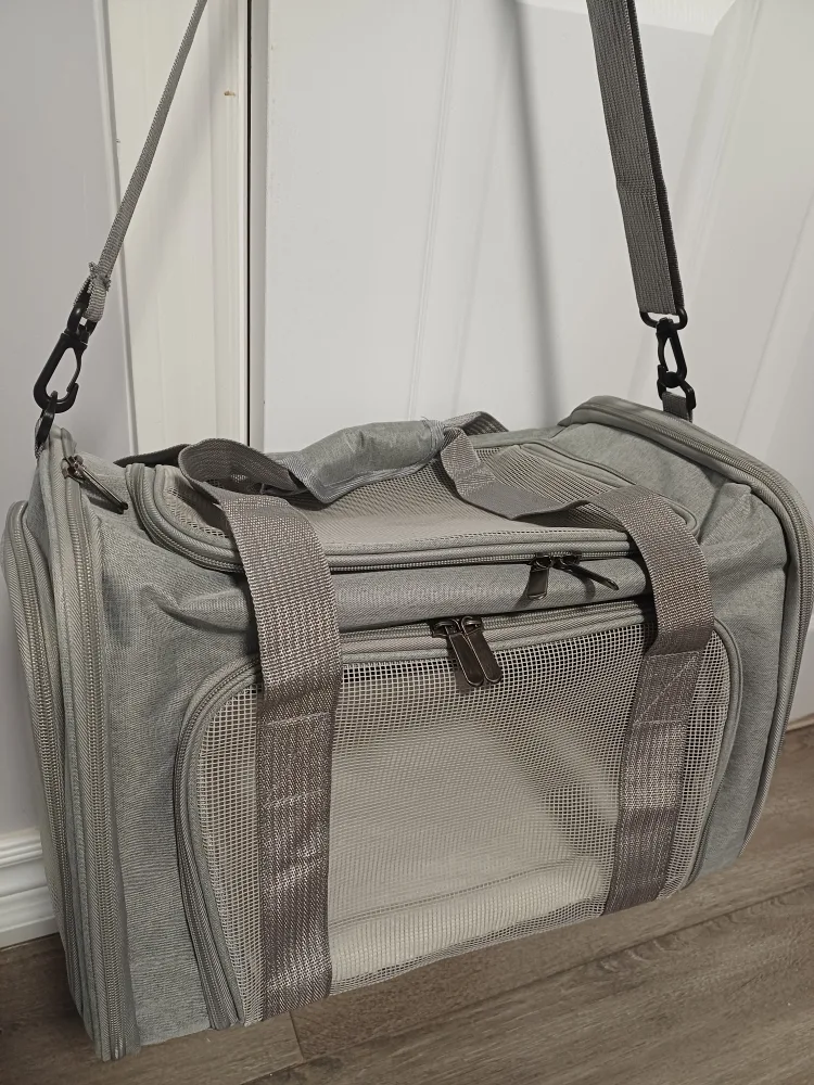 Grey Pet Carrier - 15x10x10 inches thumbnail