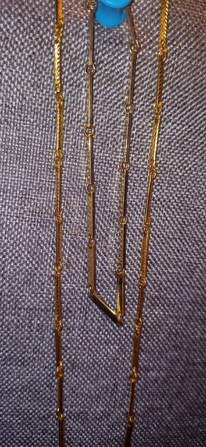 Gold Tone Necklace, 19 Inches image indicator(2)