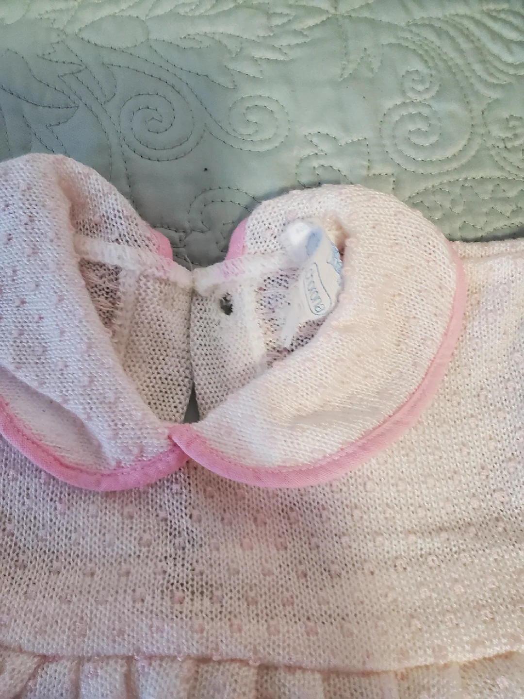 Pink & White Baby Dress image indicator(2)