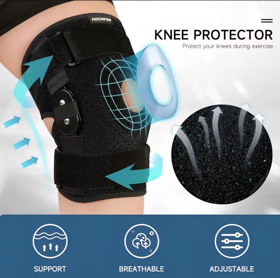 HOCAFER Knee Brace - Adjustable Support image indicator(4)