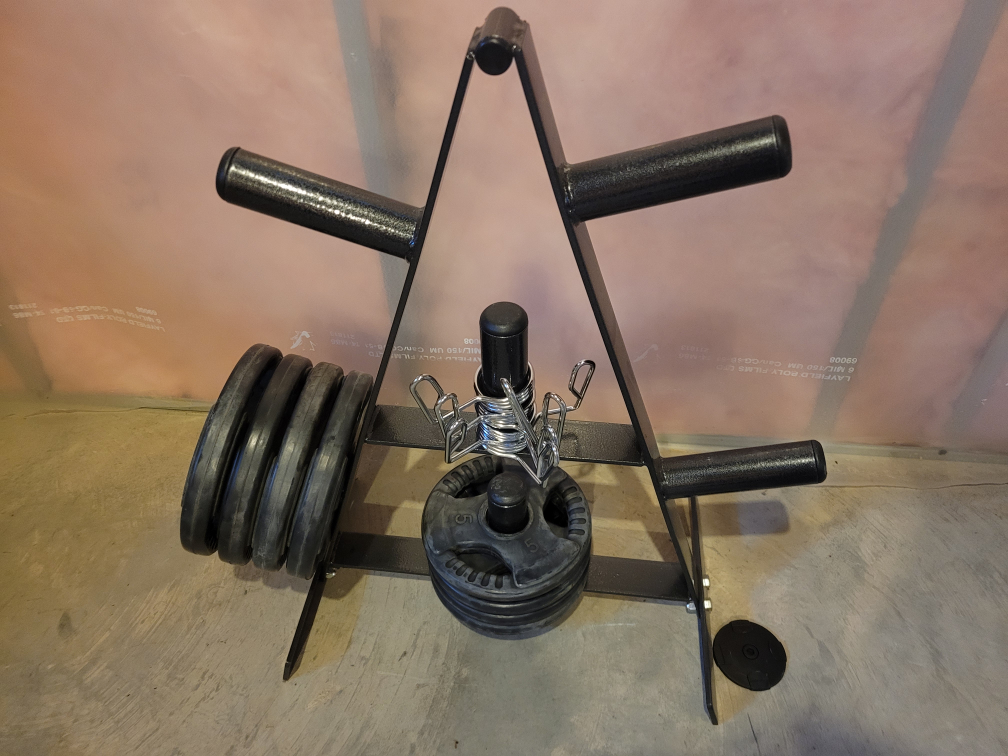 Barbell, Preacher Bar, and Weight Plates with Stand. - photo 5