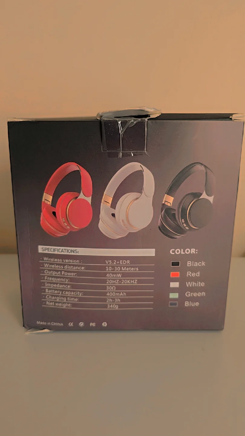 YCR XBass Stereo Wireless Headphones - White image indicator(3)