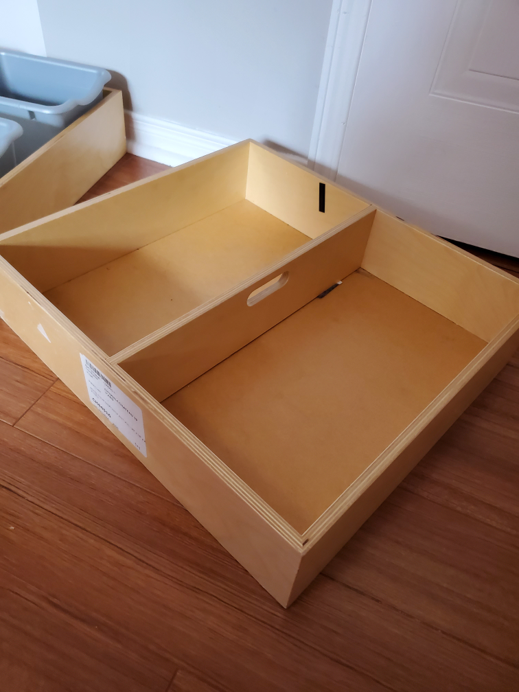 ikea Wooden Storage organizer with carry handle