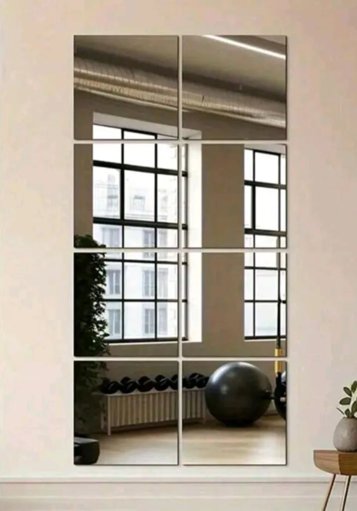 Tile Mirror (qty: 12 ) for wall or door image indicator(2)