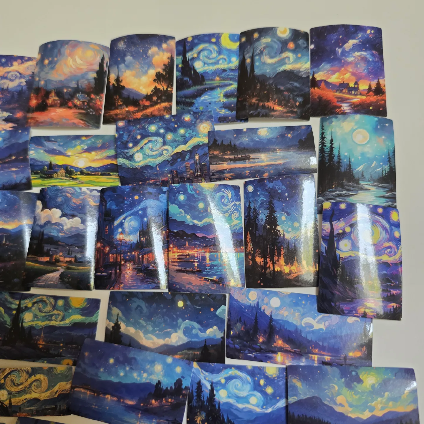 Lot of Van Gogh Inspired Paintings Vinyl Stickers image indicator(4)