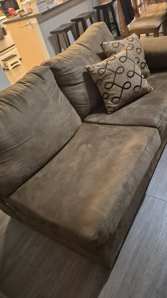 Brown Loveseat Sofa with Cushions image indicator(2)