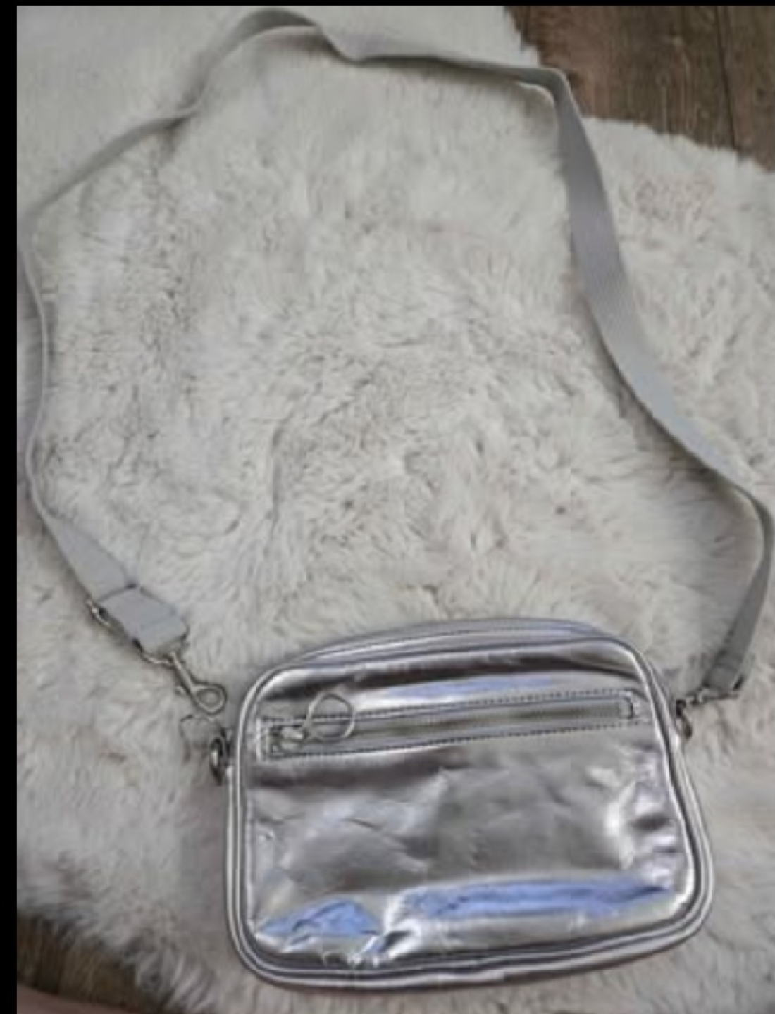 🥕Nine West metallic silver crossbody bag - photo 2