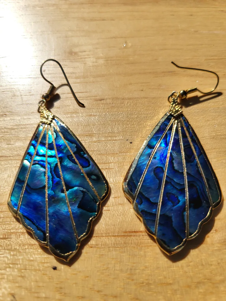 Abalone Shell Earrings thumbnail