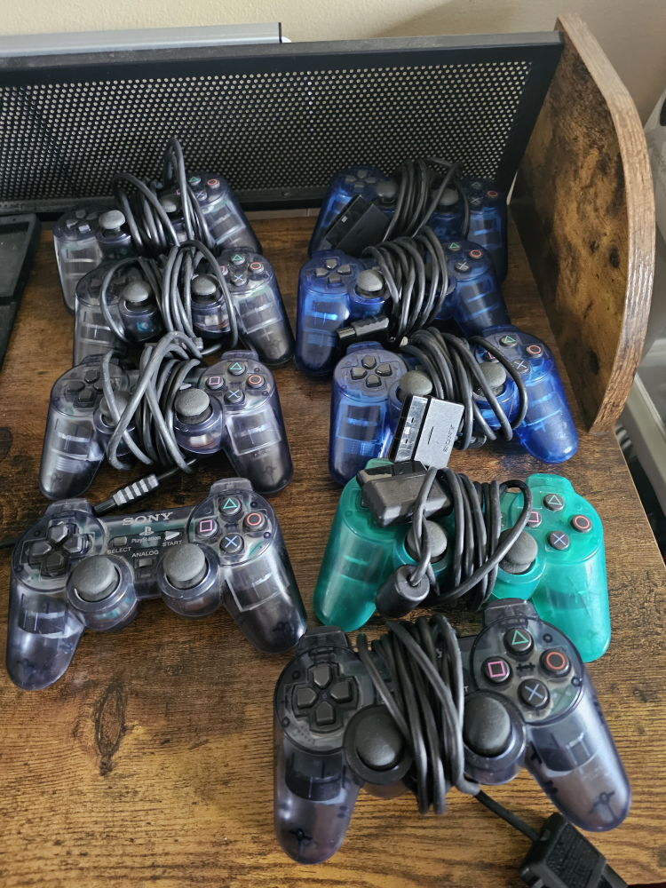 Playstation 2 Controllers Clear Original ($25 Each)