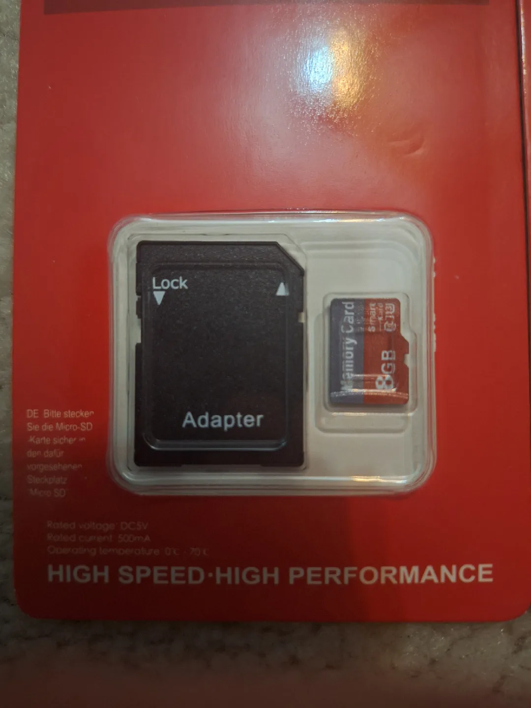 NEW 8GB Micro SD Memory Card w/ Adapter image indicator(2)