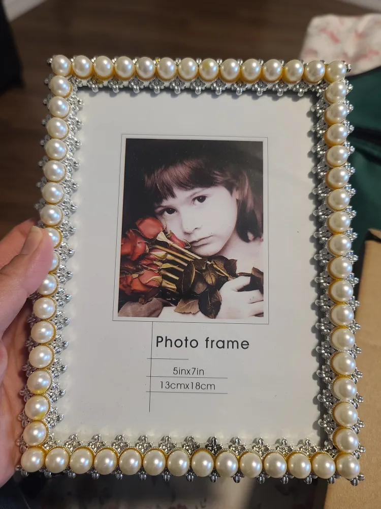 🥕Pearl Beaded Photo Frame - 5x7 inches thumbnail