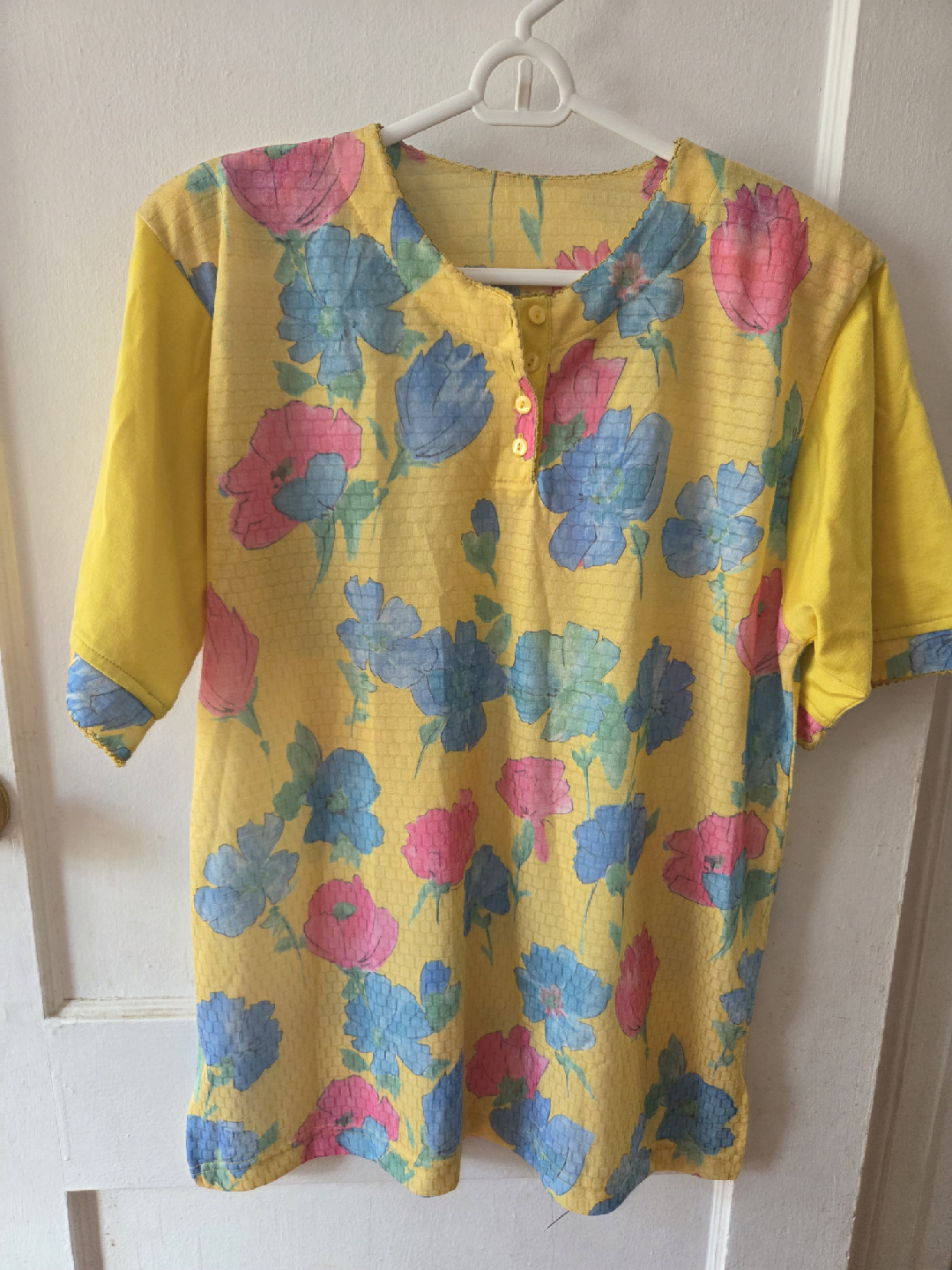 Floral Yellow Top