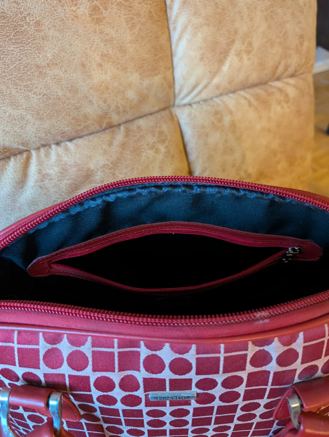 MATEO Satchel Bag - Red Pattern image indicator(3)