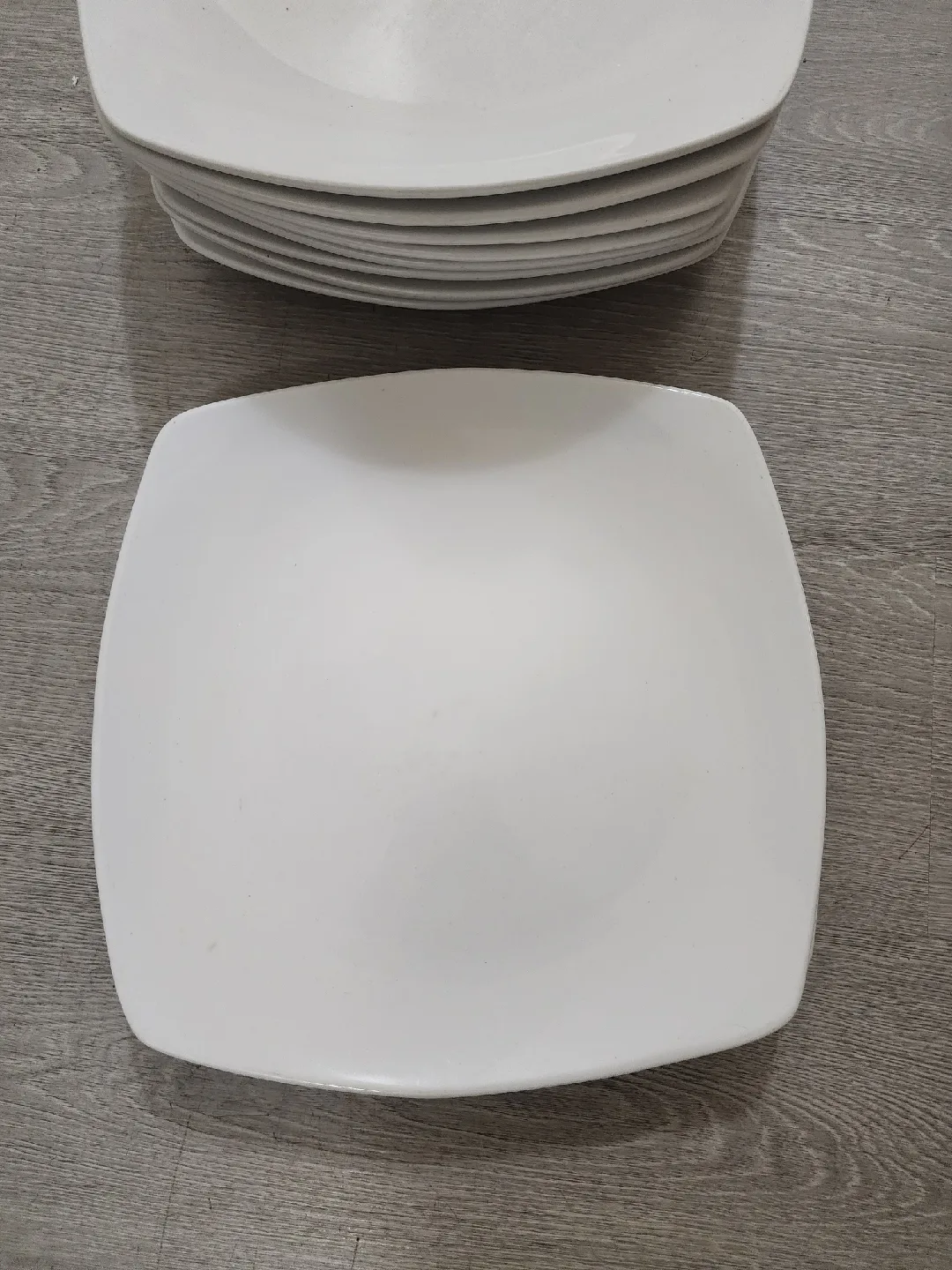 White Square Dinner Plates 10 Pcs image indicator(7)