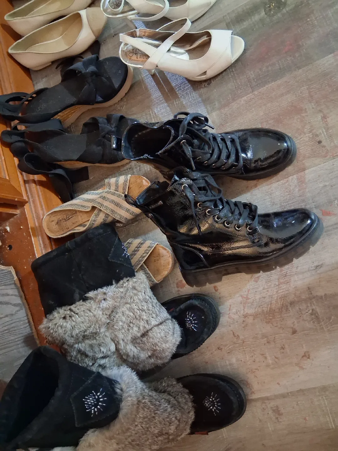 a bunch of shoes Michael Kors Suede Knee High Boots image indicator(3)