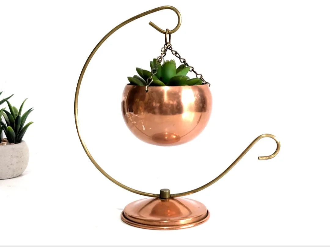 Coppercraft Guild Rolly Polly Hanging Planter Pot image indicator(7)