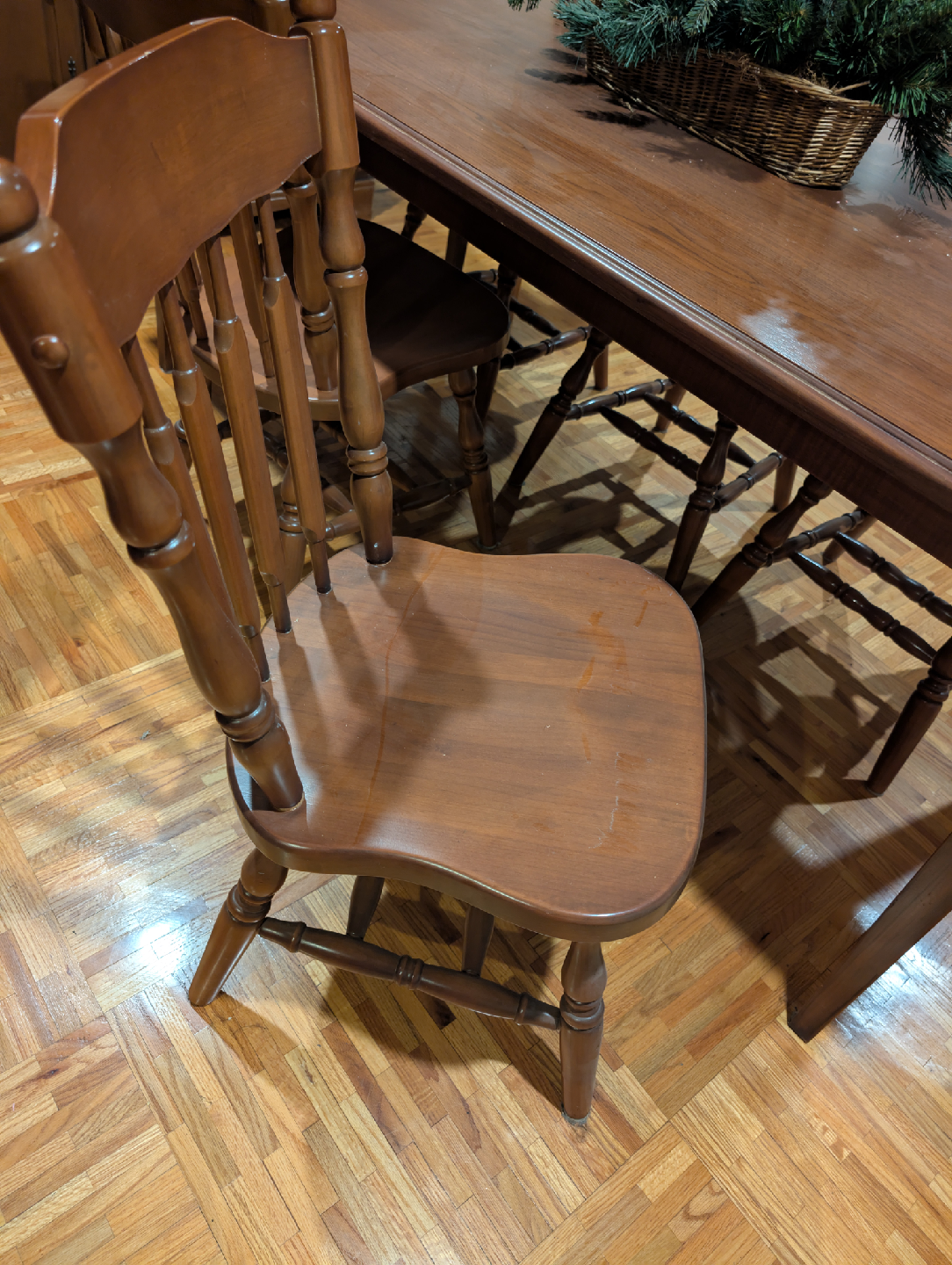 Wooden Dining Table with 6 Chairs - photo 3