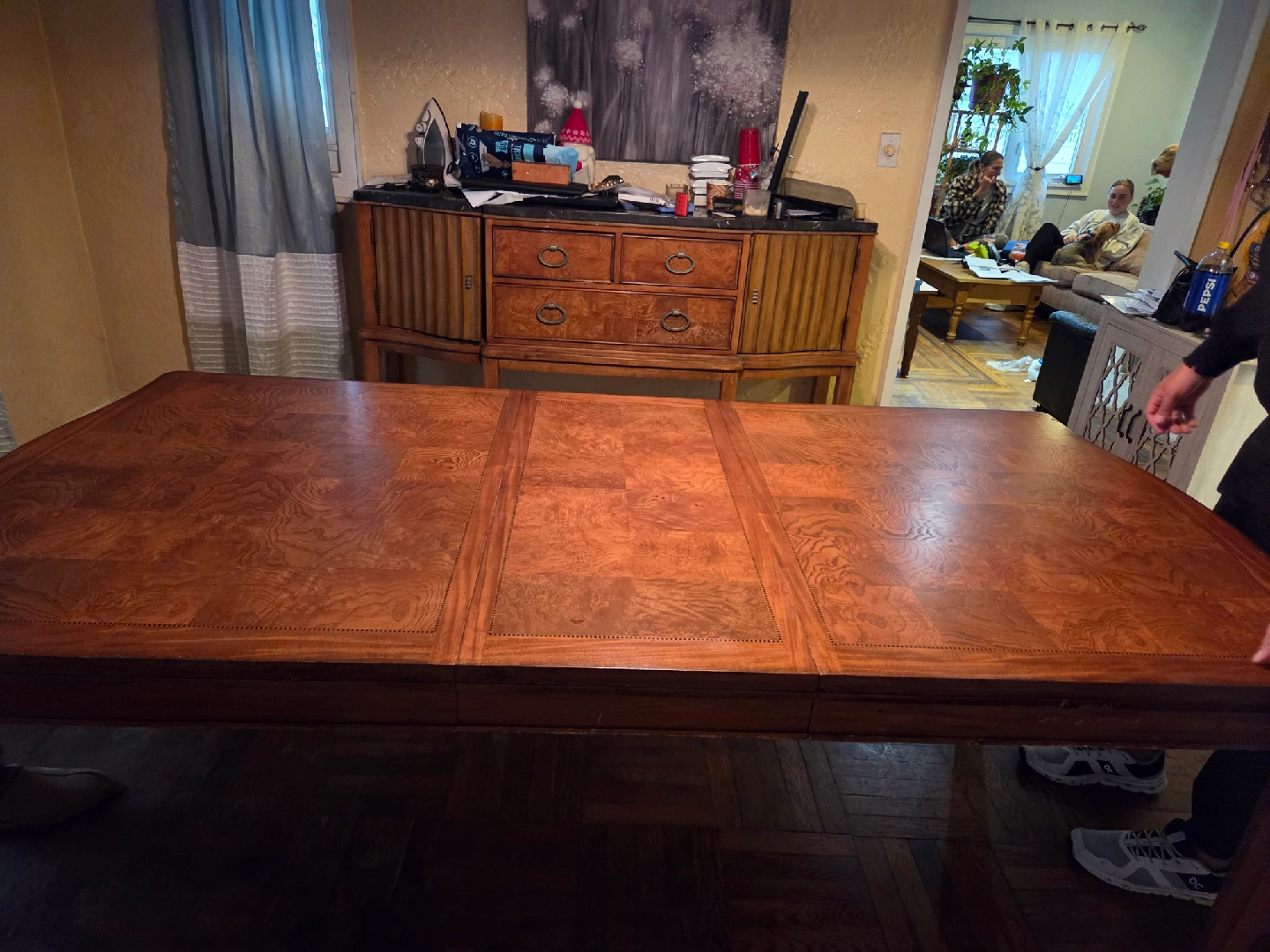 Dining Table with 6 Chairs and glass protector | Karrot