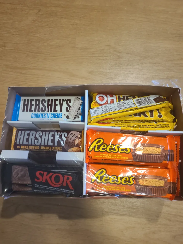 Assorted Chocolate Box: Hershey's, Reese's, Skor, Oh Henry! thumbnail