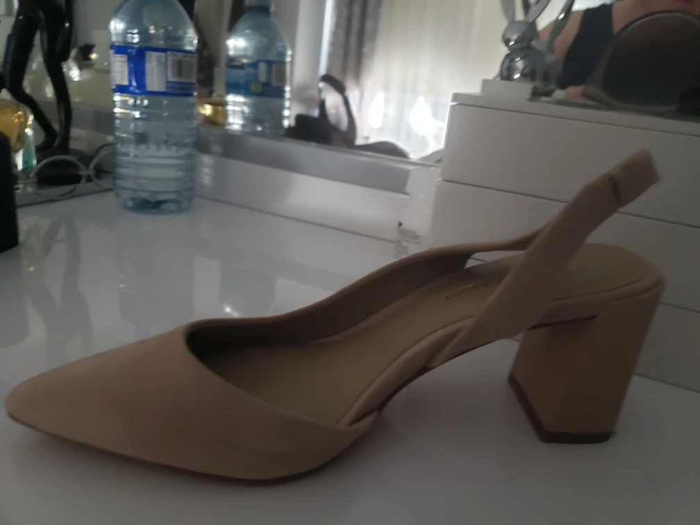 Pons Quintana Leather Slingback Heels - Size 6