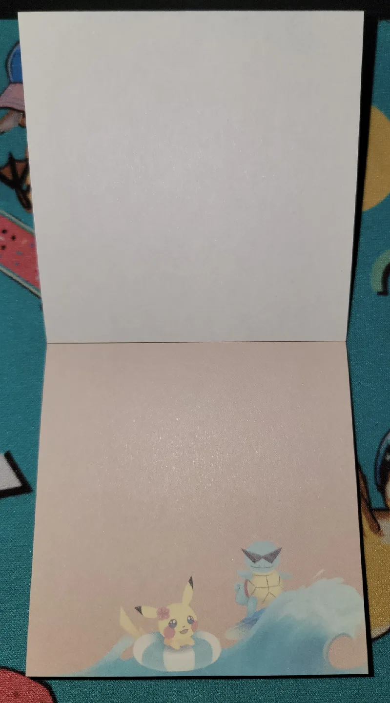 🥕 Pikachu and Squirtle Beach Memo Notes image indicator(3)