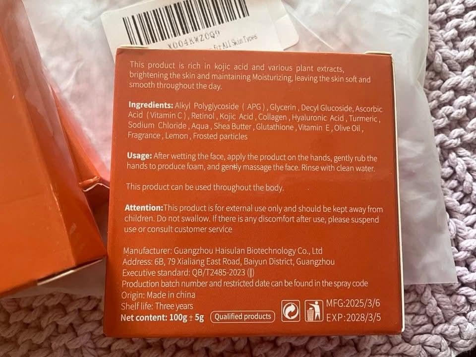 New~Lemon Turmeric Kojic Soap Bar, Crafted,All Skin Types(3 PK) - photo 2
