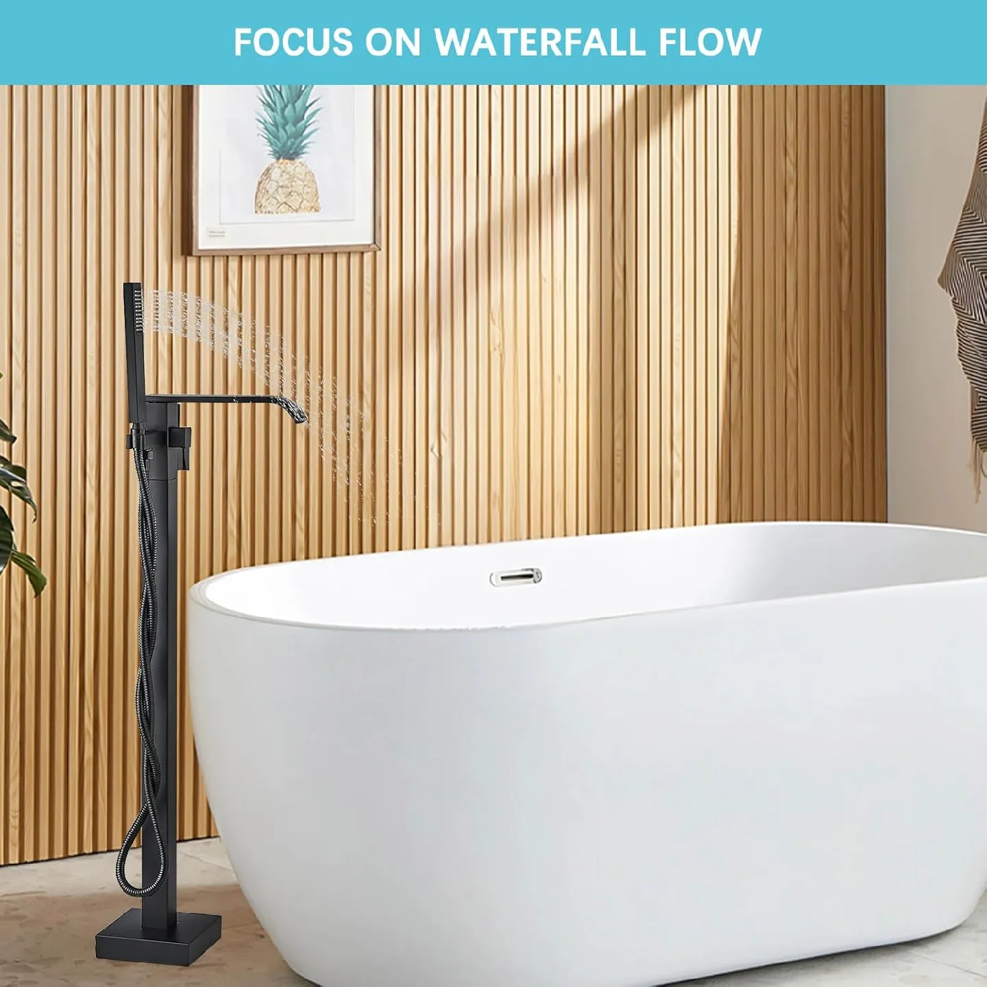 Brand New Freestanding Bathtub Filler Faucet For Sale image indicator(4)