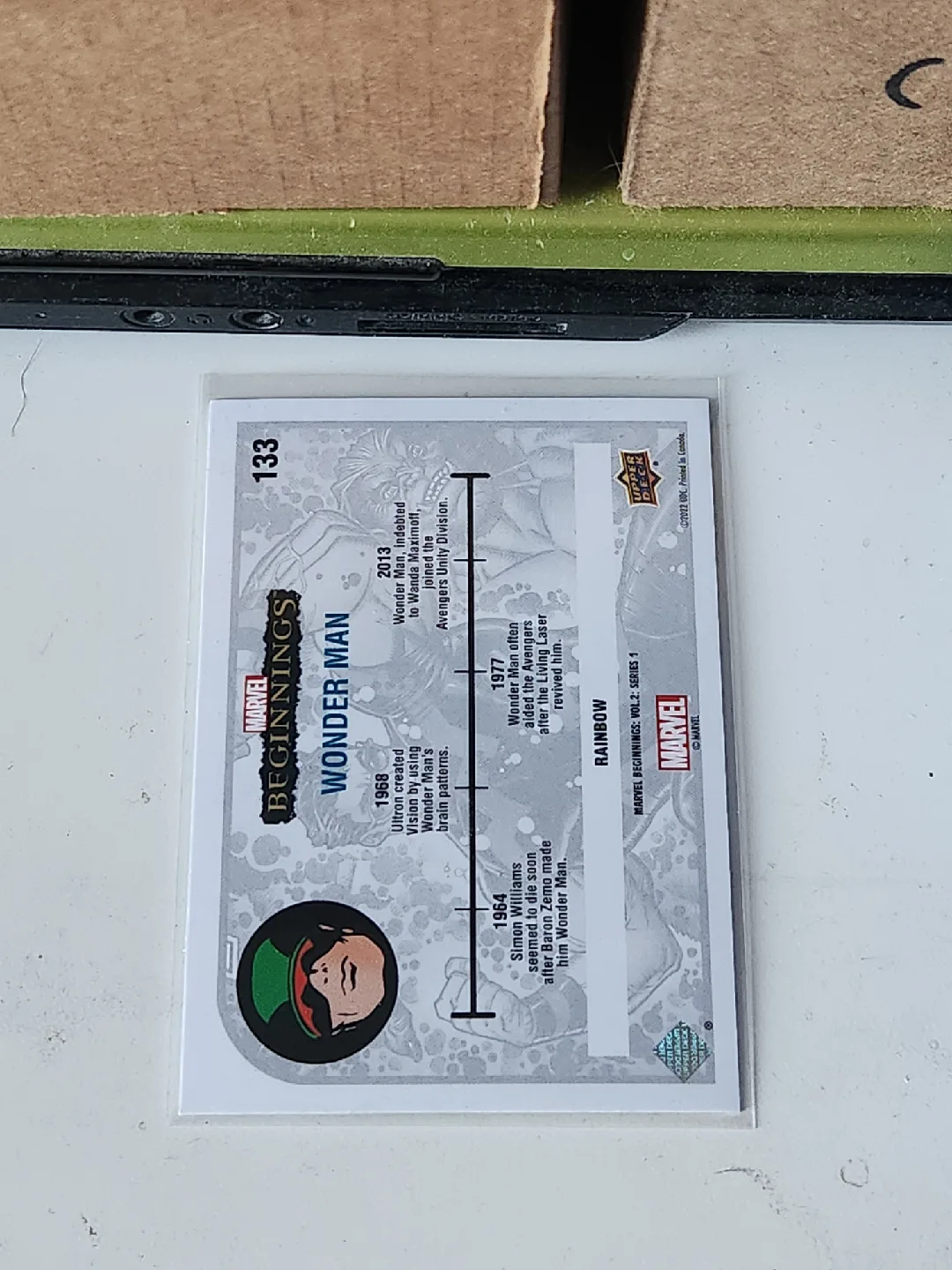 Marvel Beginnings Wonder Man Trading Card image indicator(2)