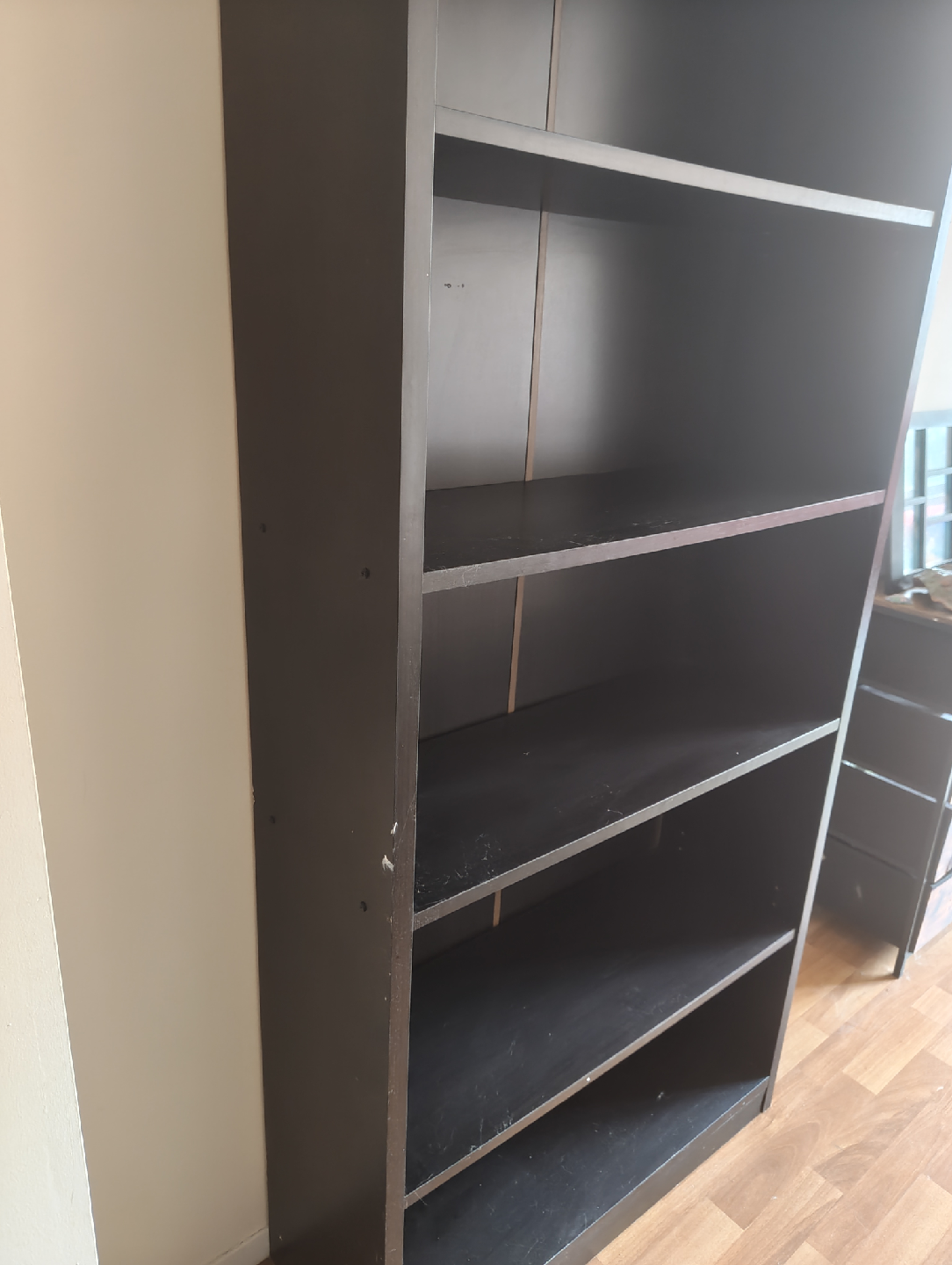 Ikea Tall 5 shelf bookcase - Black - photo 2