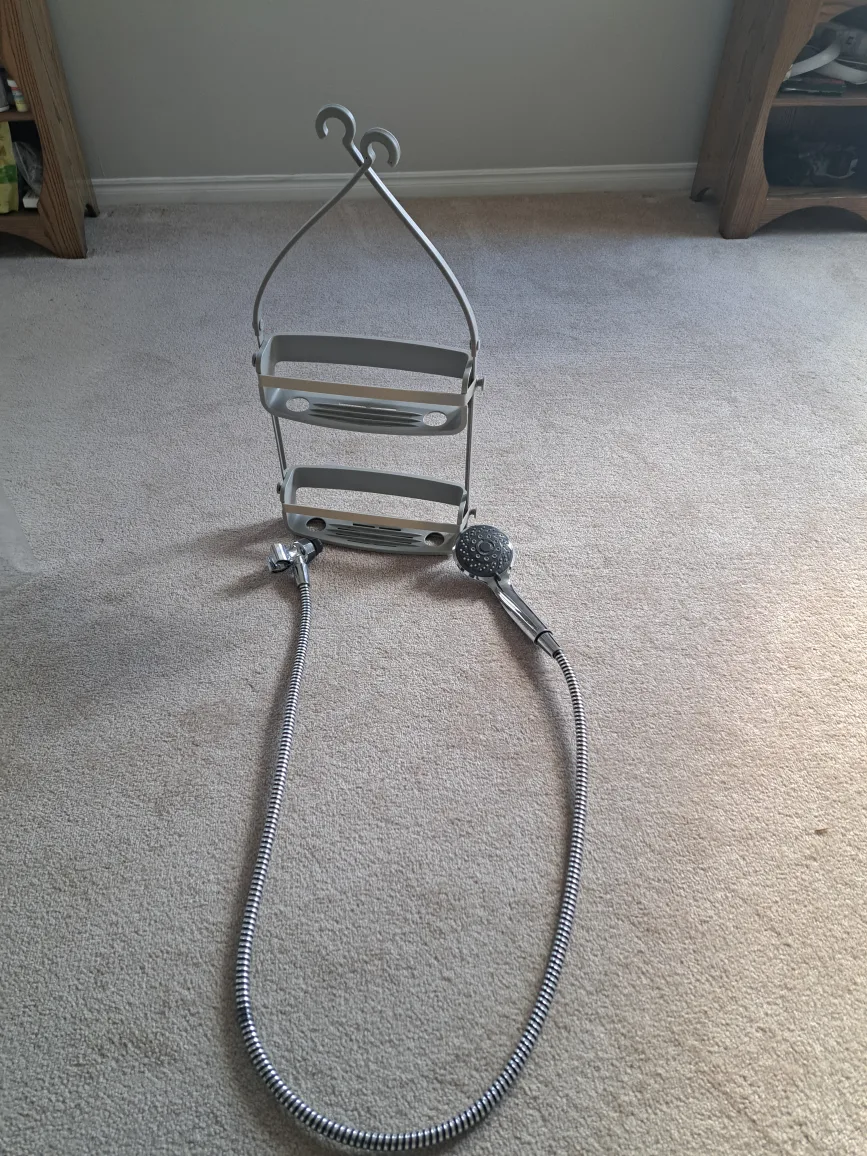 Shower Caddy with Handheld Shower Head thumbnail