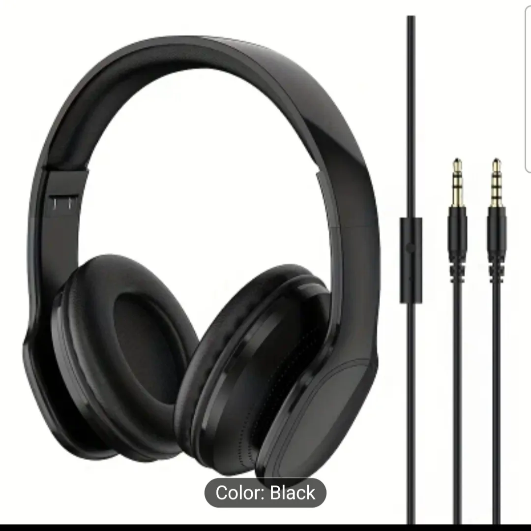 🎧Black Stereo Headphones - Immersive Listening image indicator(2)