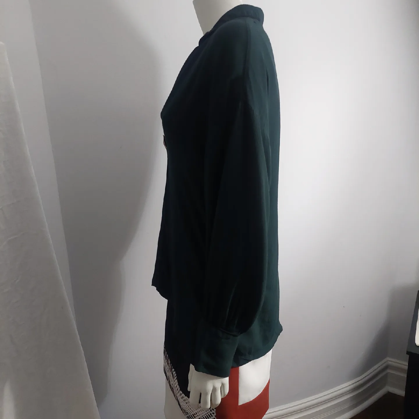 Green Long Sleeve Blouse medium  🥕 image indicator(3)