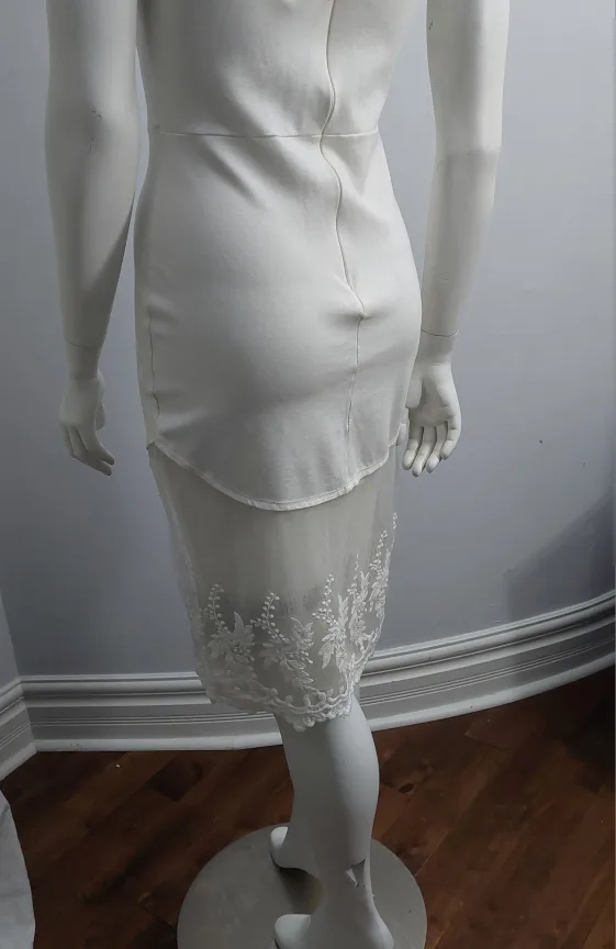 White Strapless Mini Dress image indicator(2)