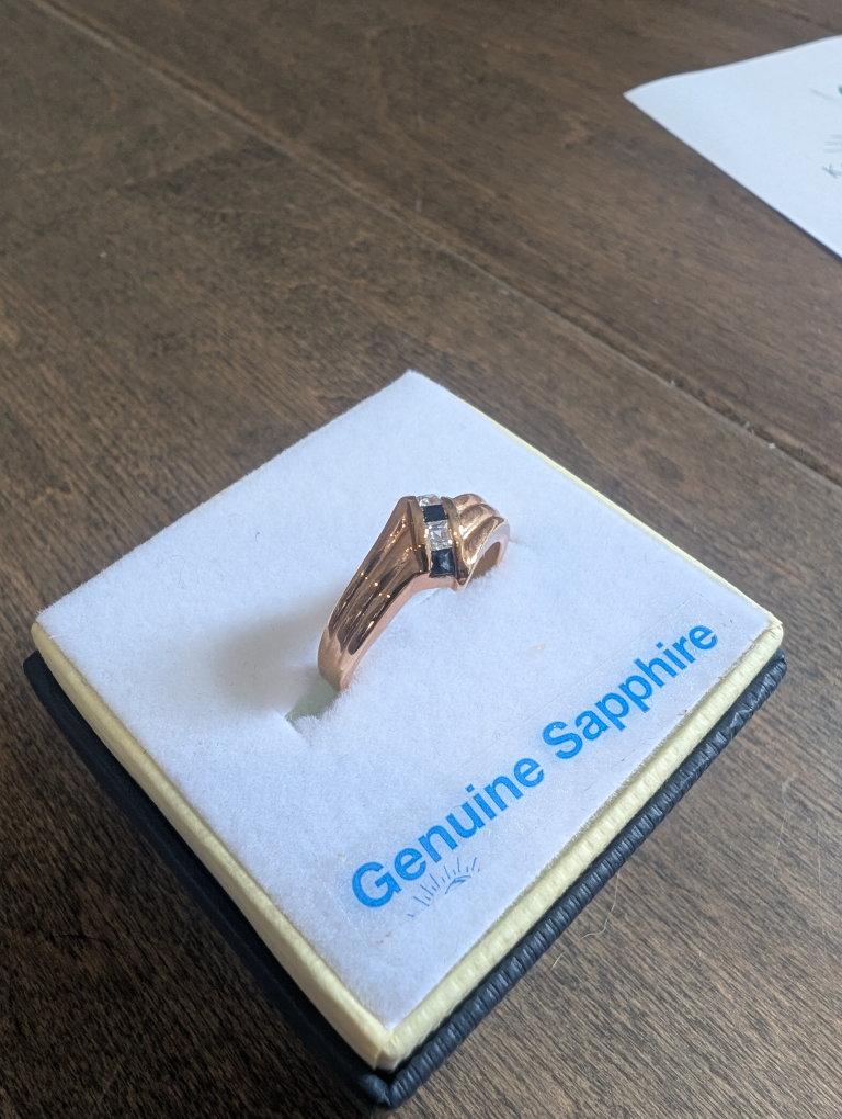 Brand New Natural Blue Sapphire Ring For Sale - photo 2