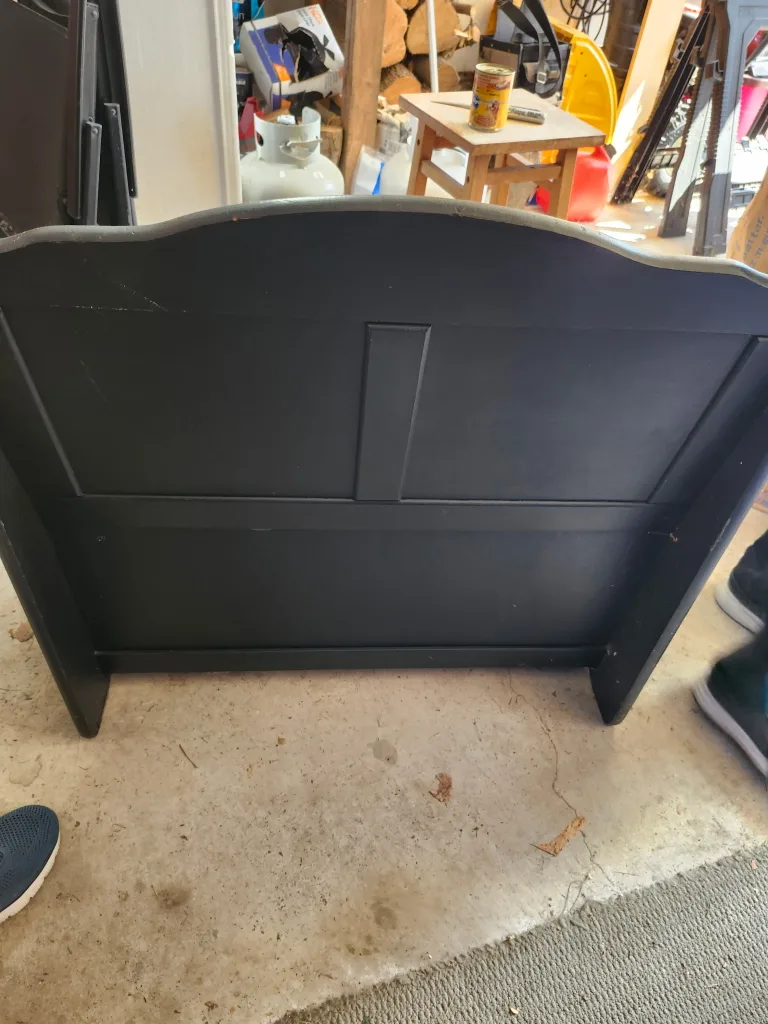 Wooden Storage Bench - Black image indicator(2)