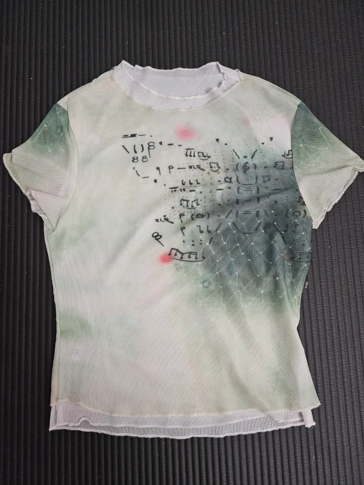 Mesh T-Shirt with Graphic Print thumbnail