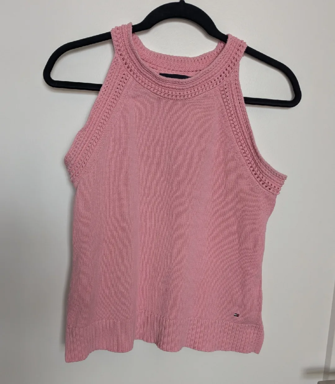 Tommy Hilfiger Pink Knit Tank Top thumbnail